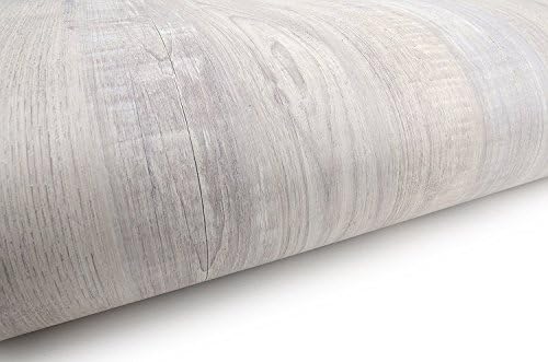 Wood Pattern Self Adhesive Peel and Stick Mural Contact Wallpaper 61cm X 2m(24" X 78.7"), 0.23mm Waterproof PVC Kitchen Bed Living Bathroom Shelf Drawer Liner Removable (1, Washing Brown)