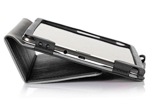 iHarbort® Samsung Galaxy Tab S 8.4 Hülle Case – Halter Typ PU-Leder Tasche Hülle Etui Schutzhülle Für Samsung Galaxy Tab S 8.4 Zoll T700 T705 Case Holder mit automatischer Weckfunktion (Galaxy Tab S 8.4, Schwarz III) - 4