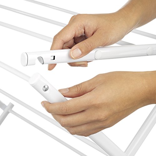 Whitmor 6023-741 Klappbarer Wäscheständer, Weiß, Rostfrei-Garantie, Premium-Qualität - 4