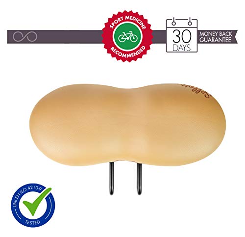 sellOttO Ensilla la bicicletta con el Nuevo Felice - Sillín Suave Anti Prostatitis y Vulvitis para ciutad y excursiòn- Ninguna presión en Zona genital