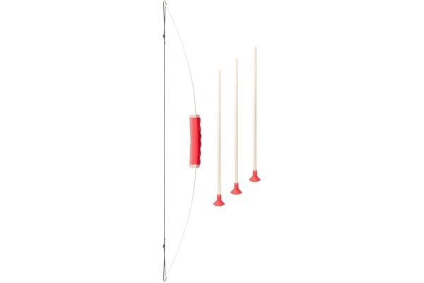 VAH - Arc Stable pour Enfant en Bois de frêne régional avec 3 flèches à Ventouse et Guide de flèche pour Les Plus Petits, Jeu d'arc et de flèche [Idéal pour Apprendre Le tir à l'arc | Artisanat |