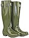 Produktbild Rockfish Waterproof Wellies Tall Adjustable Gloss Dark Olive UK5