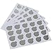 100Pcs Disposable Aluminum Foil Gasket Eyelash Glue Holders for Crystal Glue Rings