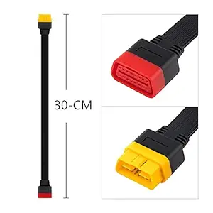 Robostore India Heavy duty 16 Pin OBD 2 Splitter Adapter Extension Cable Male to