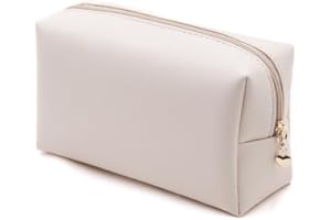 Narunii Trousses de Toilettes,Vanity et Trousses à Maquillage,Trousse de Toilette Voyage,Étanche Portable Trousse de Rangement Toilette Femme pour Anniversaire ou Noel(Blanc)