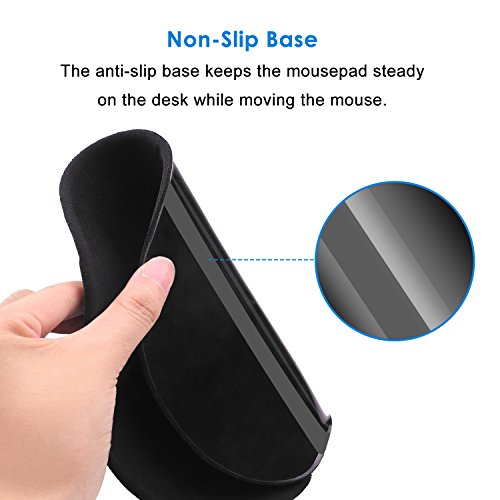 Mauspad, JETech Premium Maus Pad mit Gel Handgelenkauflage (Schwarz) – 0882 - 5