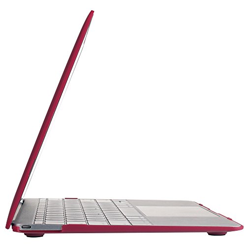 iDOO MacBook Schutzh  lle   Hard Case Cover Laptop H  lle  F  r MacBook 12 Zoll Retina  A1534  - matt  Weinrot
