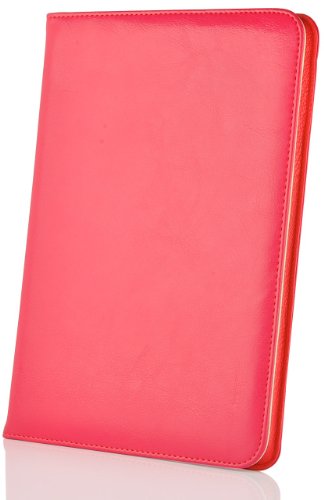 JAMMYLIZARD | LINCOLN Ledertasche Hülle für iPad Air 2013 (5. Generation), ROT - 5