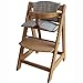 Exclusive Deluxe Wooden Highchair with Front Bar,EXTRA LARGE Food Tray, Seat Cushion 66551
