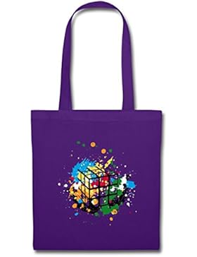 Rubik's Cube Zauberwürfel Splatter Stoffbeutel von Spreadshirt®