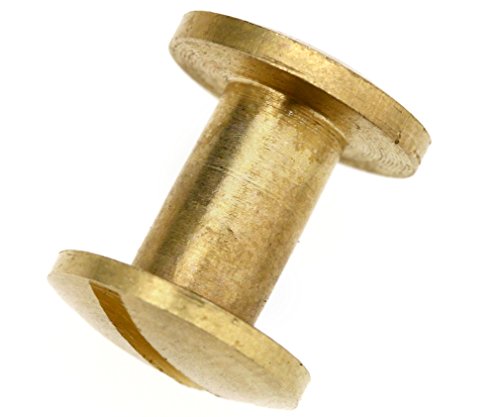10Paar 8×4.5mm Gürtelschrauben Buchschrauben Buch Gürtel Schrauben - 3