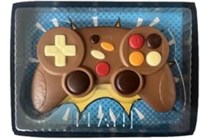 Soulgoods Controlador de juego de chocolate – Chocolate gamepad | Controlador de juegos comestible | Regalo para cumpleaños Pascua | Caramelo sin alcohol | Chocolate con leche | Paquete de regalo