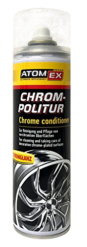 XADO cromo abrillantador de cromo de cuidado de cromo – Limpiador & Consejos de limpieza de superficies cromadas – AtomEx 500 ml
