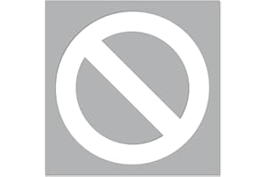 Signalétique.biz France - Signaletique.biz Pochoir Stationnement Interdit PVC 5 mm pour Marquage au Sol, Format 800 x 800 mm