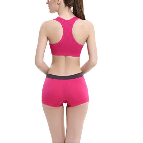 COCO TOE® Damen Sport BH Fitness Yoga BH Ohne Bügel schnelltrocknende Shockproof Sport Bra - 2