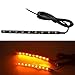 Produktbild Hunpta Mini-Streifen schwarz led Motorrad Blinker Universal Amber Lichter Streifen 9LED