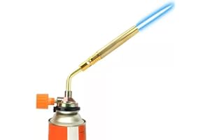 FiTspi Palnik gazowy butanowy, wiatroodporny palnik do gotowania, zapłon spawalniczy, narzędzie kempingowe, profesjonalny pistolet płomienny do kuchni, na zewnątrz, grilla, deserów, ciast, kominka,