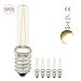 Produktbild 1819 ® E14 LED Lampe 2W Warmweiß 3000K 2 x Filament LED-Licht Kronleuchter ersetzen Halogenlampe 20W AC 220V-240V(5 Stück)
