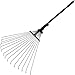 Produktbild Rovtop Laubbesen Besen verstellbar Garten Laub-Rechen Arbeitsbreite 18cm bis 56cm 15 Zinken Max. 160cm Lang