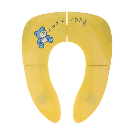 Preisvergleich Produktbild Gazechimp Faltbare Toilettensitze für Kinder / Baby, Tragbarer Reise WC Sitz, Kleinkind Töpfchen - Gelb