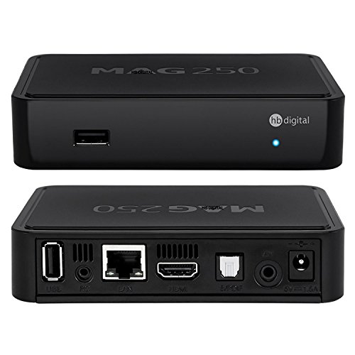 MAG 250 Original IPTV SET TOP BOX Multimedia Player Internet TV IP Receiver + Nano WLAN Stick + HB Digital HDMI Kabel - 2