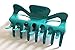 A Pretty Turquoise Hair Claw Clamp Clip Unique Bull Dog Design Unique Curved Style Fast ship