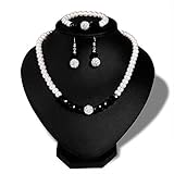 La elegante joyería de plata es el regalo ideal para su esposa o novia, es adecuada para cumpleaños, Navidad, aniversarios y el Día de la Madre.
