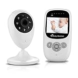 VOSMEP XP-603 Wireless 2.4 GHz Audio Digital LCD Baby Monitor Night Vision Camera, weiß