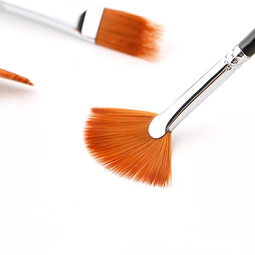 Jingxu 12st Borstenpinsel, Mischpalette Künstlerpinsel Pinselset Malen Acryl Palette Für Öl ölfarben - 4