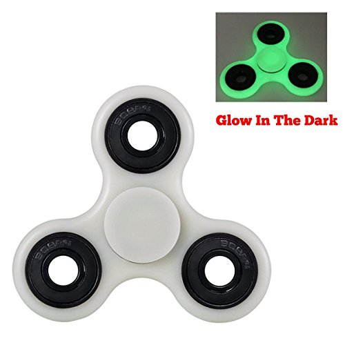 zappeln Spinner Glow in the Dark – skywell zappeln Spielzeug für hinzufügen, ADHD, Angst und Autismus Erwachsene Kinder – Stress Relief Spielzeug Hand tri-spinner – gemischt Keramik Kugellager – nicht 3D bedruckt - 6
