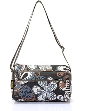 HYSENM Umhängetasche Damen Bunt Bedrucken Regendicht Schultertasche Henkeltasche