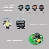 Revtronic LED Fahrradlicht, 1600 Lumen LED Scheinwerfer, Fahrradlampe Fahrradbeleuchtung Frontlichter Mit Wiederaufladbare Akku - 4