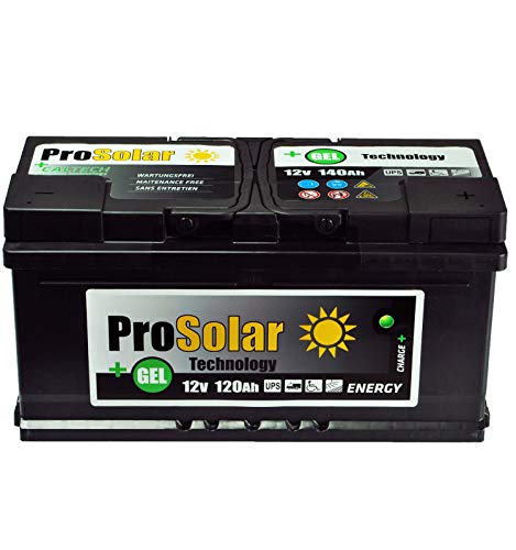 Amarillo atterie Gel 120 Ah Solar Batería 12 V prosolar Gel portero ungsfre Armario 150 Ah 140 Ah 110 Ah