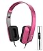 Price comparison product image Langston ® i.onik TM3 Series 1 / i.onik TW Series 1 10.1" Inch Tablet Pink Deep Bass Foldable HD Headphones (iM-8) with Microphone and Remote