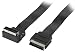 Produktbild Eurosell AV Kabel Flachband Flach Scartkabel SCART-Kabel Scart-Stecker Winkelstecker gewinkelt 2m 2 Meter
