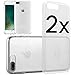 Produktbild 2 Stück Apple iPhone 8 Plus (5,5" / 14cm) Handyhülle Transparent Klar Durchsichtig Soft Weich Flexibel TPU Silikon Schutzhülle Case Cover von HANDYPELLE