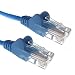 Produktbild zexum 2615 RJ45 CAT6 Hohe Qualität LSZH 24 AWG gestrandet Snagless UTP Ethernet Netzwerk LAN Patchkabel, blau, 15 m