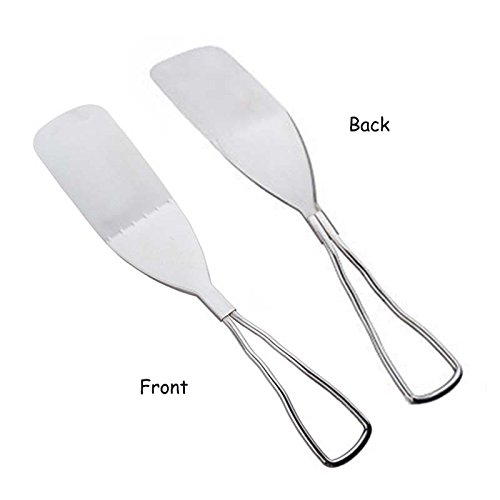 lzn Mini Edelstahl Multi Schaufel, Pizzaschaufel, Pizzaschieber,für Steak, Kuchen, Pizza Küchenhelfer - 2