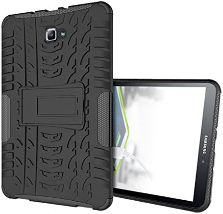 TIODIO® Samsung Galaxy Tab A 10.1 Inches SM-T580/T585 Case Detachable 2 in 1 Hybrid Armor Design Shockproof Tough Rugged Dual-Layer Case Cover with Built-in Kickstand for Samsung Galaxy Tab A 10.1 Inches SM-T580/T585