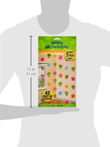 Amscan Hawaiianischer Hibiskus Saiten Dekorationen - 3