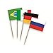 Produktbild partydiscount24 Flaggenpicker / Käsepicker WM 2018 Set - 32 Länder
