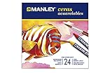 Colores surtidos Manley MNQ000424 - Ceras, 24 unidades