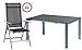 Produktbild acamp Gartenmöbel Set 5-teilig 4 Klappsessel und ein Extensio Gartentisch ausziehbar 160-268 (L) x 100 (B) x 75 (H) cm
