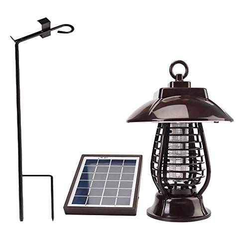 MKZWYY Lámpara De Energía Solar contra Los Mosquitos, Energía Solar, Jardín, Césped, Luz Led, Plaga, Insecto, Insecto, Mosquito, Asesino, Trampa, Lámpara