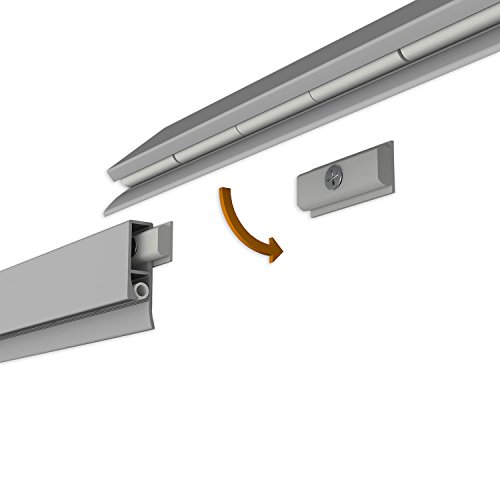 Hang-it Klemmschiene Aluminium – 150 cm – Wandmontage - 3