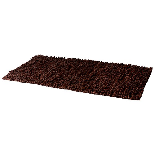 Riva Paoletti Chenille Twist Chocolate Rugs, 90 x 150 cm, Cotton, Brown