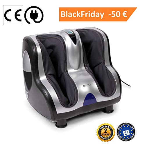VITALZEN Masajeador de pies y piernas (nuevo modelo 2018) – 3 sistemas de masaje: vibroterapia, reflexología y compresión/aire – 3 niveles intensidad - Garantía Oficial 2 AÑOS de GLOBAL RELAX® España