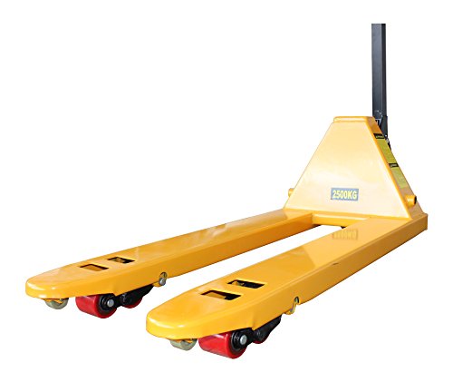 2500 kg Handhubwagen Hubwagen Gabelhubwagen Palettenwagen PU Hartgummi Tandem - 2