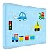 Feel Good Art A7 Diamond-Polished Acrylic Block Sticker in Modern Illustrative Style (10.5 x 7.4 x 2 cm, Blue)
