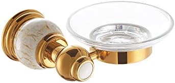 YKT Brass Soap Dish and Saver Wall Mounted Modern Bathroom Accessory Gold Finish